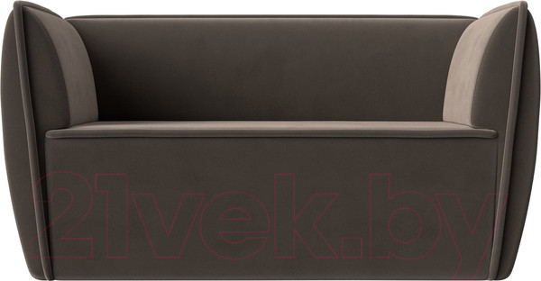 Изображение товара Диван Лига Диванов Бергамо 2-х местный / 112037 (велюр коричневый)