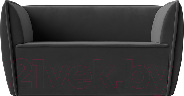 Изображение товара Диван Лига Диванов Бергамо 2-х местный / 112039 (велюр серый)