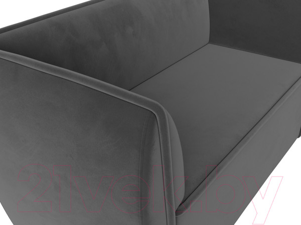 Изображение товара Диван Лига Диванов Бергамо 2-х местный / 112039 (велюр серый)