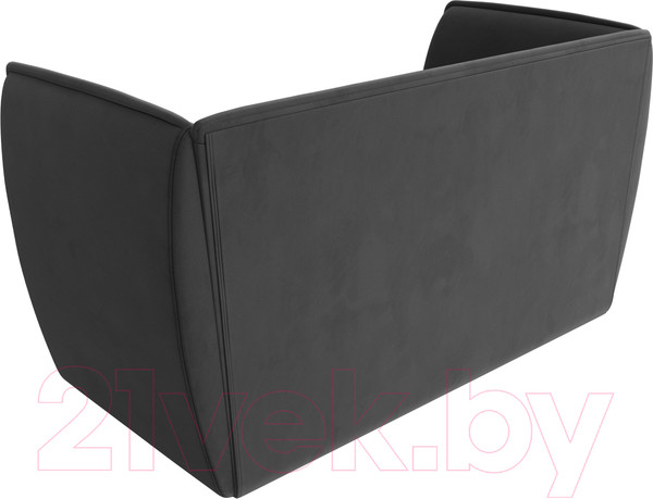 Изображение товара Диван Лига Диванов Бергамо 2-х местный / 112039 (велюр серый)