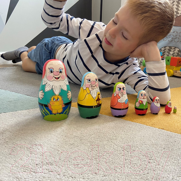 Изображение товара Матрешка сувенирная Брестская Фабрика Сувениров Семь гномов / 7109