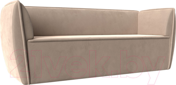Изображение товара Диван Лига Диванов Бергамо 3-х местный / 112082 (велюр бежевый)