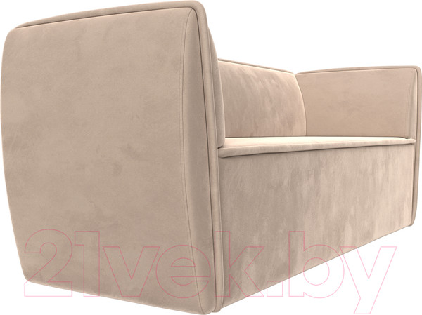 Изображение товара Диван Лига Диванов Бергамо 3-х местный / 112082 (велюр бежевый)