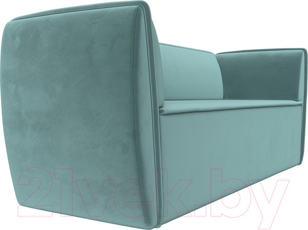 Изображение товара Диван Лига Диванов Бергамо 3-х местный / 112084 (велюр бирюзовый)