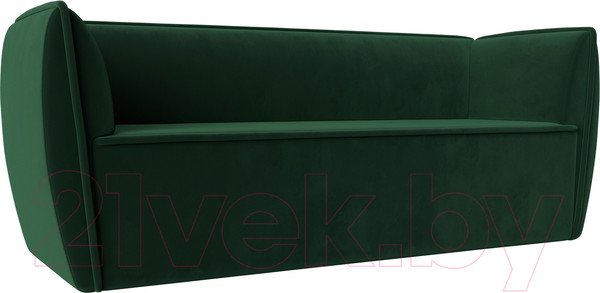Изображение товара Диван Лига Диванов Бергамо 3-х местный / 112088 (велюр зеленый)