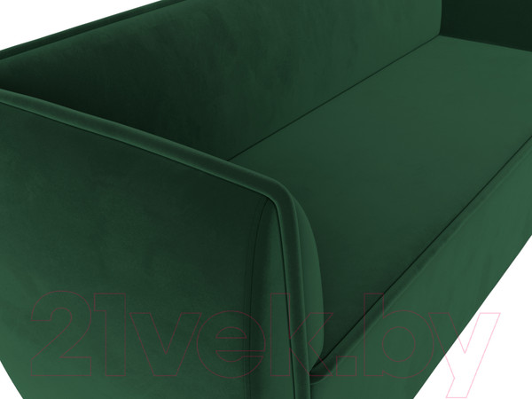 Изображение товара Диван Лига Диванов Бергамо 3-х местный / 112088 (велюр зеленый)