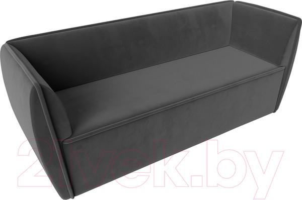 Изображение товара Диван Лига Диванов Бергамо 3-х местный / 112092 (велюр серый)