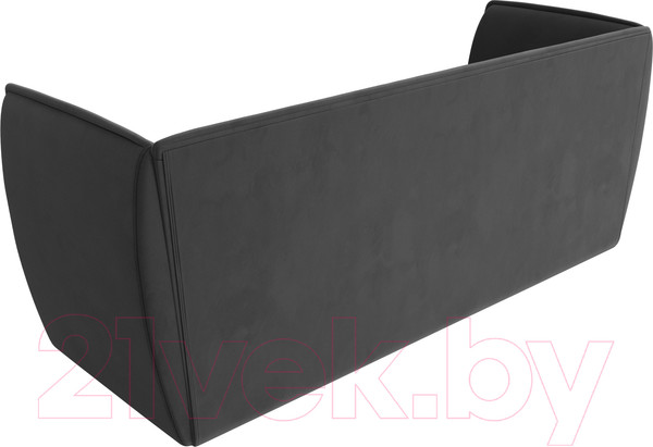 Изображение товара Диван Лига Диванов Бергамо 3-х местный / 112092 (велюр серый)