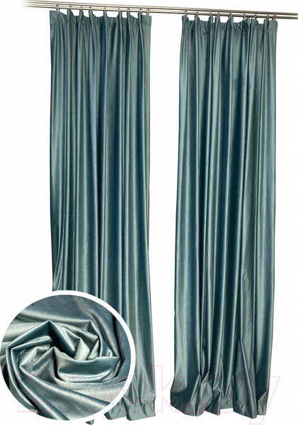 Изображение товара Шторы Ника Зварико 7300270/2 300x270 (бирюзово-голубой 30)