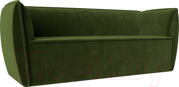 Изображение товара Диван Лига Диванов Бергамо 3-х местный / 112106 (микровельвет зеленый)