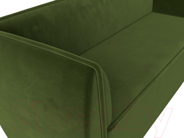 Изображение товара Диван Лига Диванов Бергамо 3-х местный / 112106 (микровельвет зеленый)