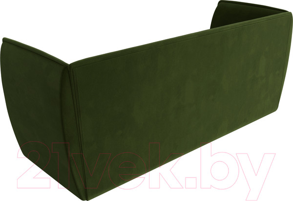 Изображение товара Диван Лига Диванов Бергамо 3-х местный / 112106 (микровельвет зеленый)