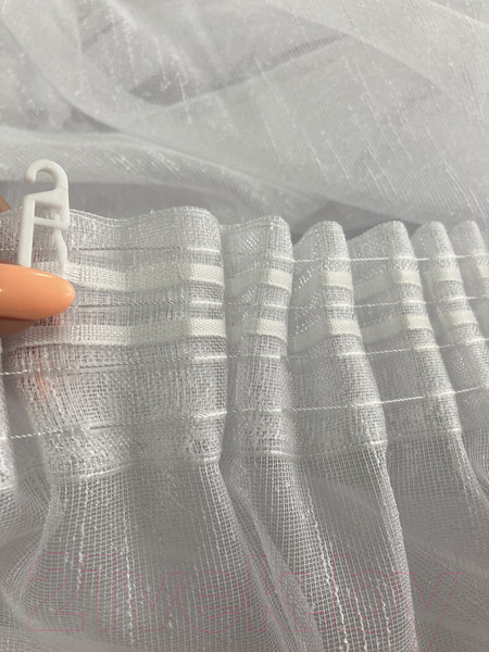 Изображение товара Гардина Ника Зварико 999270-01 500x270 (белый 01)