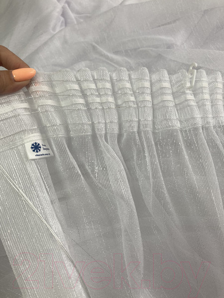 Изображение товара Гардина Ника Зварико 999270-01 500x270 (белый 01)