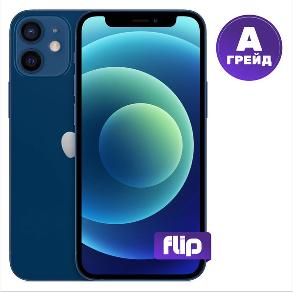 Изображение товара Смартфон восстановленный Apple iPhone 12 Mini 256GB Flip Грейд A (синий)