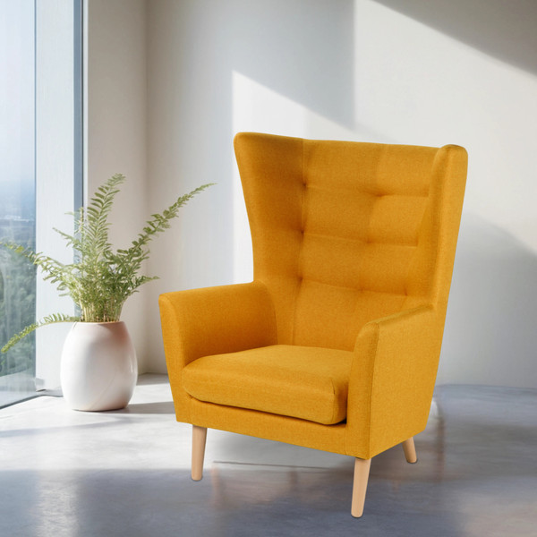 Изображение товара Кресло мягкое Mio Tesoro Саари (Yellow Orange)