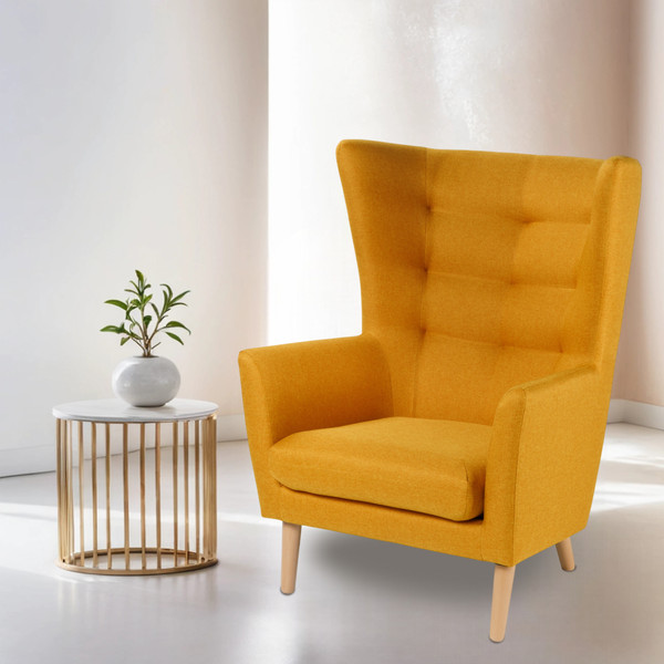 Изображение товара Кресло мягкое Mio Tesoro Саари (Yellow Orange)