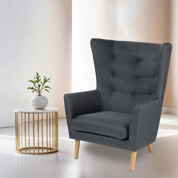 Изображение товара Кресло мягкое Mio Tesoro Саари (Dark Grey)