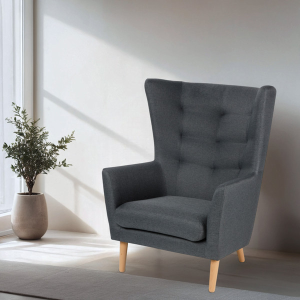 Изображение товара Кресло мягкое Mio Tesoro Саари (Dark Grey)