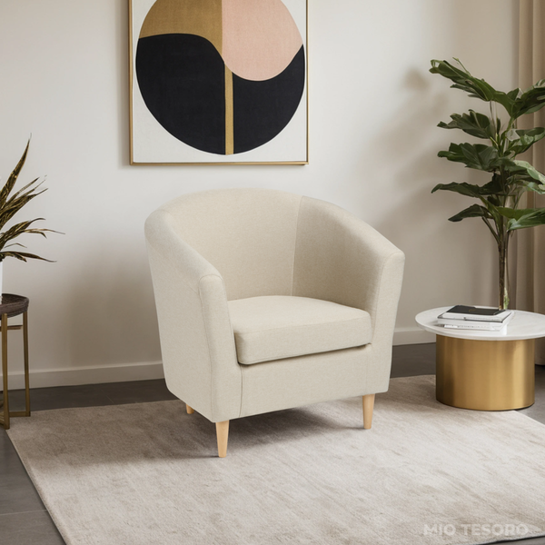 Изображение товара Кресло мягкое Mio Tesoro Тунне (Cream)