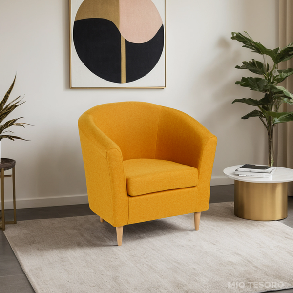 Изображение товара Кресло мягкое Mio Tesoro Тунне (Yellow Orange)
