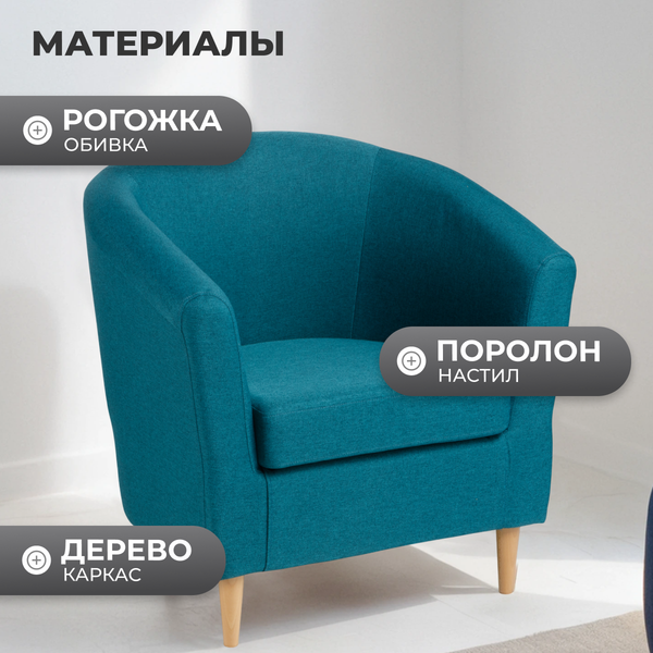 Изображение товара Кресло мягкое Mio Tesoro Тунне (Turquoise)