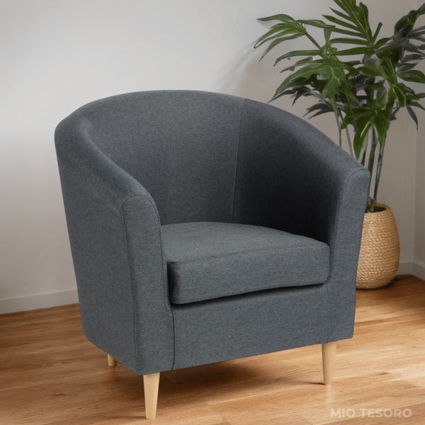 Изображение товара Кресло мягкое Mio Tesoro Тунне (Dark Grey)