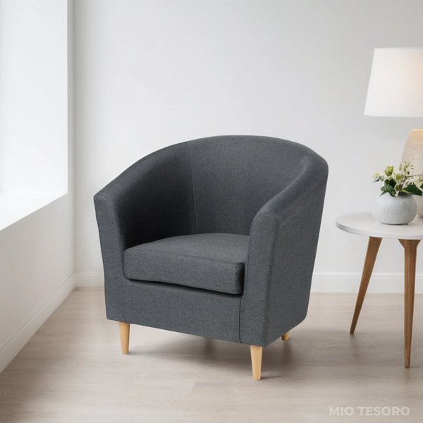 Изображение товара Кресло мягкое Mio Tesoro Тунне (Dark Grey)