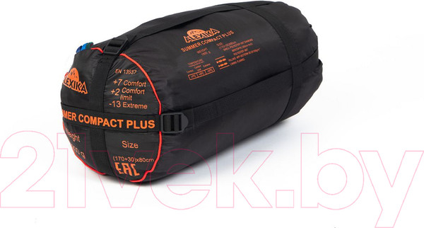 Изображение товара Спальный мешок Alexika Summer Compact Plus левый / 9268.01072 (синий)