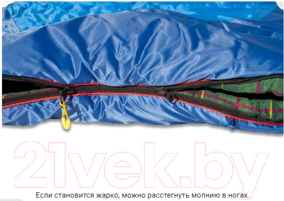 Изображение товара Спальный мешок Alexika Summer Compact Plus левый / 9268.01072 (синий)