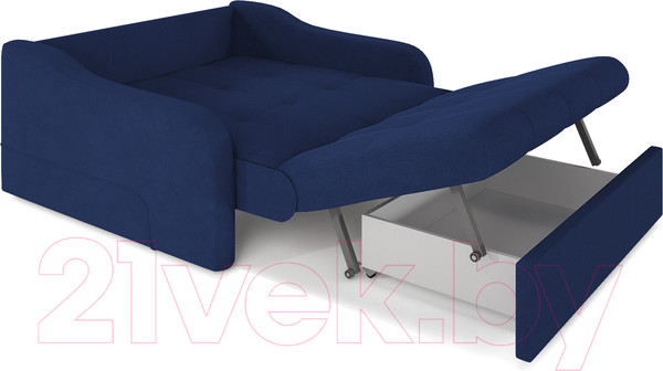 Изображение товара Диван Mebel-Ars Лидер ППУ 180x200 (Vivaldi 14 синий)