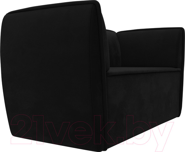 Изображение товара Диван Лига Диванов Бергамо 2-х местный / 112065 (микровельвет черный)