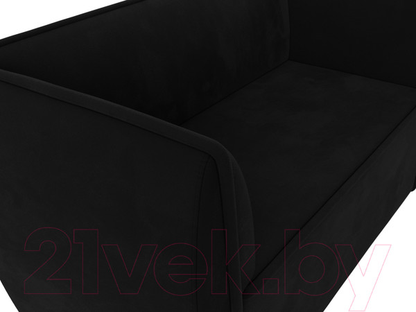 Изображение товара Диван Лига Диванов Бергамо 2-х местный / 112065 (микровельвет черный)