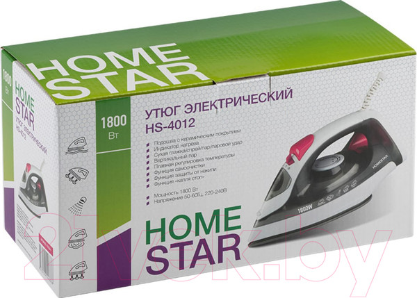 Изображение товара Утюг HomeStar HS-4012 / 105544 (серый)