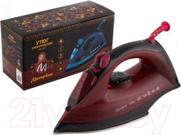 Изображение товара Утюг Матрена MA-047 / 006389 (вишневый)