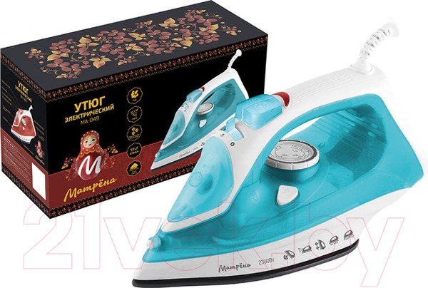 Изображение товара Утюг Матрена MA-049 / 007196 (бирюзовый)
