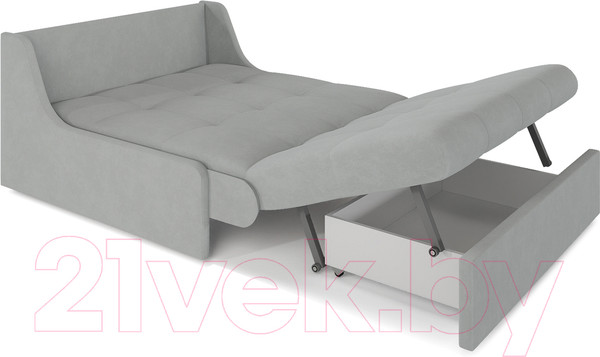 Изображение товара Диван Mebel-Ars Фаворит ППУ 120x200 (Vivaldi 06 светло-серый)