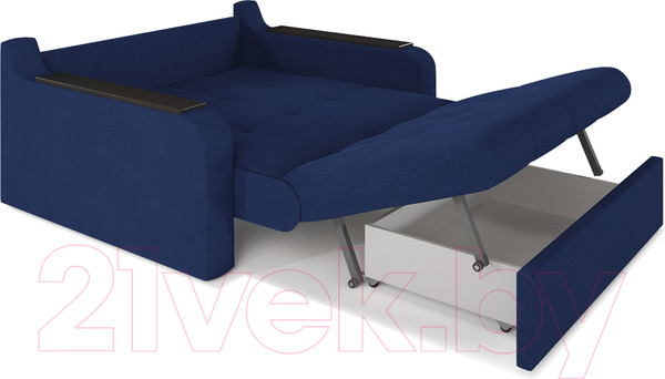 Изображение товара Диван Mebel-Ars Кэнди НПБ 180x200 (Vivaldi 14 синий)