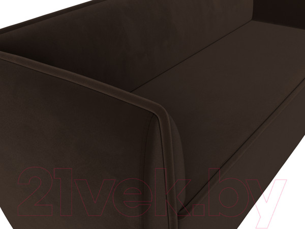 Изображение товара Диван Лига Диванов Бергамо 3-х местный / 112112 (микровельвет коричневый)