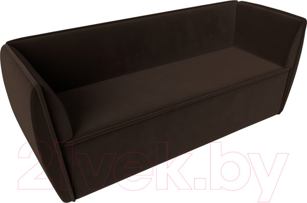 Изображение товара Диван Лига Диванов Бергамо 3-х местный / 112112 (микровельвет коричневый)