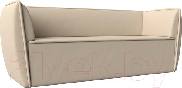 Изображение товара Диван Лига Диванов Бергамо 3-х местный / 112127 (экокожа бежевый)