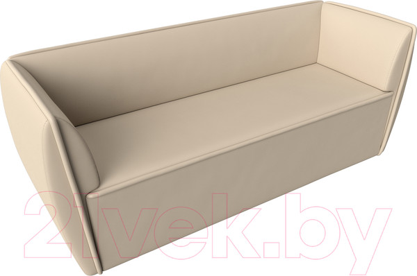 Изображение товара Диван Лига Диванов Бергамо 3-х местный / 112127 (экокожа бежевый)