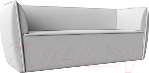 Изображение товара Диван Лига Диванов Бергамо 3-х местный / 112129 (экокожа белый)