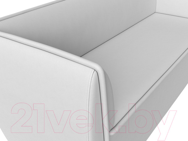 Изображение товара Диван Лига Диванов Бергамо 3-х местный / 112129 (экокожа белый)