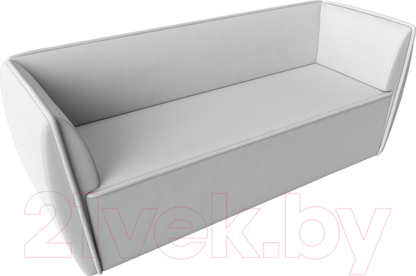 Изображение товара Диван Лига Диванов Бергамо 3-х местный / 112129 (экокожа белый)