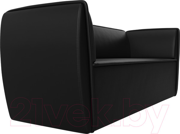 Изображение товара Диван Лига Диванов Бергамо 3-х местный / 112133 (экокожа черный)