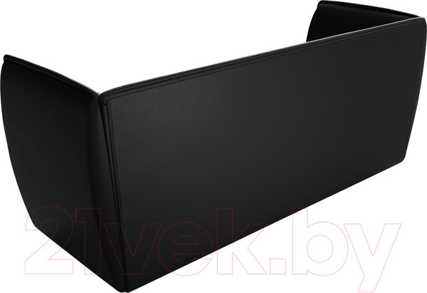 Изображение товара Диван Лига Диванов Бергамо 3-х местный / 112133 (экокожа черный)