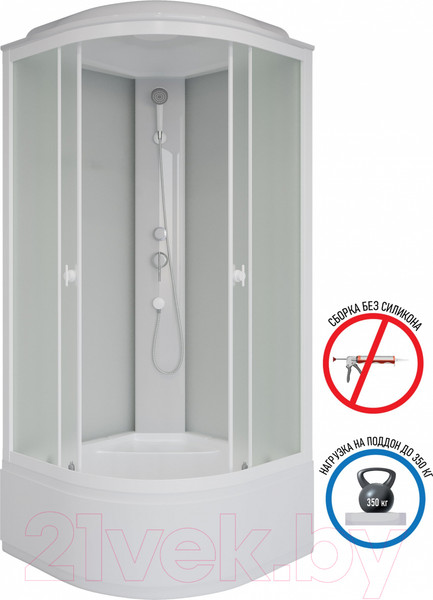 Изображение товара Душевая кабина Niagara Promo P100/40/MT 100x100x215