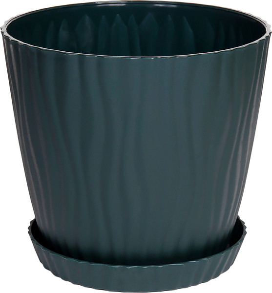 Изображение товара Вазон BOTANICA Волна рефленый 2.5л (18x15см, зеленый)