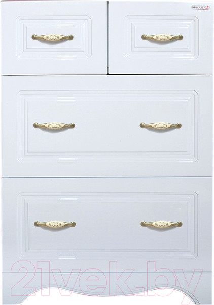 Изображение товара Комод для ванной Бриклаер Анна 65 (белый глянец)